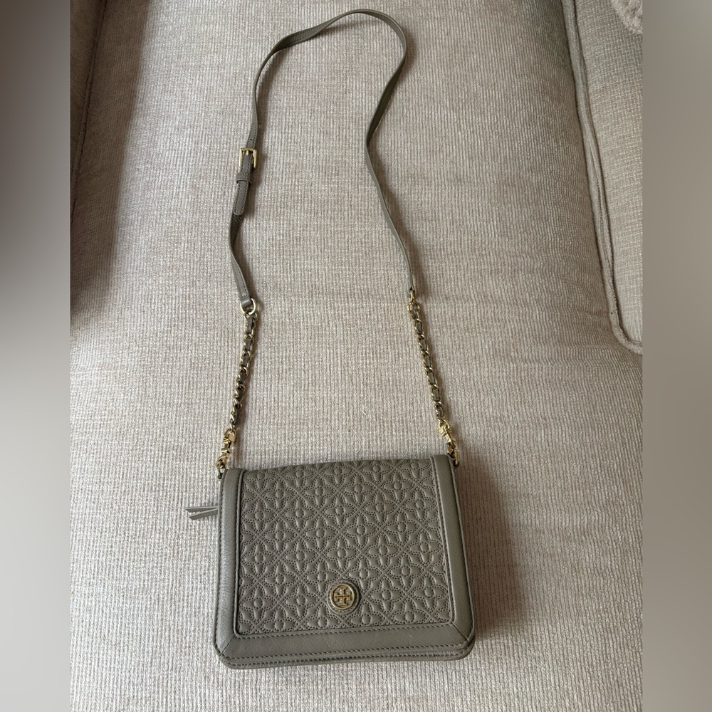 Tory Burch Gray Crossbody Bag